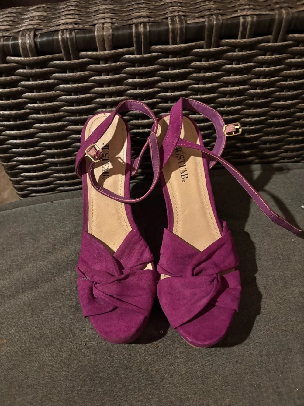 Justfab Women's Plum Ankle-Strap Wedge Sandals
